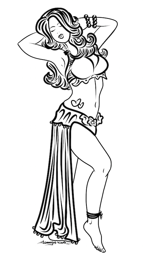 8-7-14 Belly Dancer Sketch.png