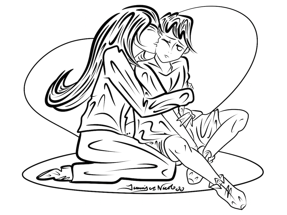 9-22-14 Smooching Nephews.png