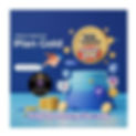 Plan gold. Oferta de servicio de marketing con 10% de retorno en la contratación de este servicio
