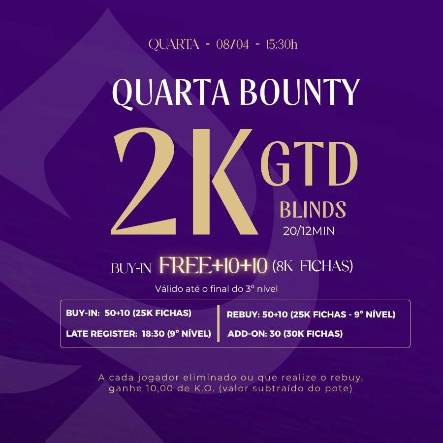 Quarta Bounty - 2K GTD