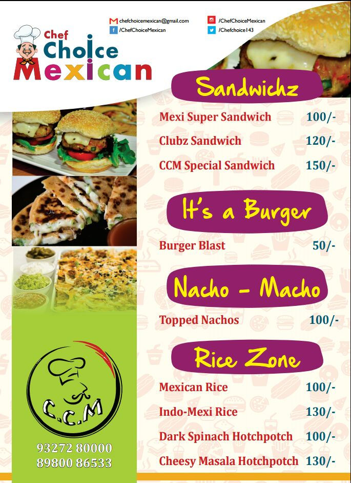 Chef Choice Mexican (Menu)