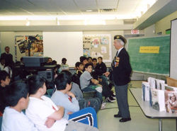 Alex Levin at school