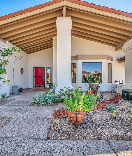 Phoenix Real Estate Photography Home Exterior Pillars Front Door