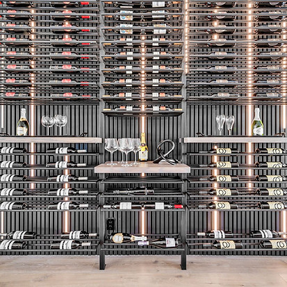 Phoenix Real Estate Photography Luxury Home Glass Wine Cellar