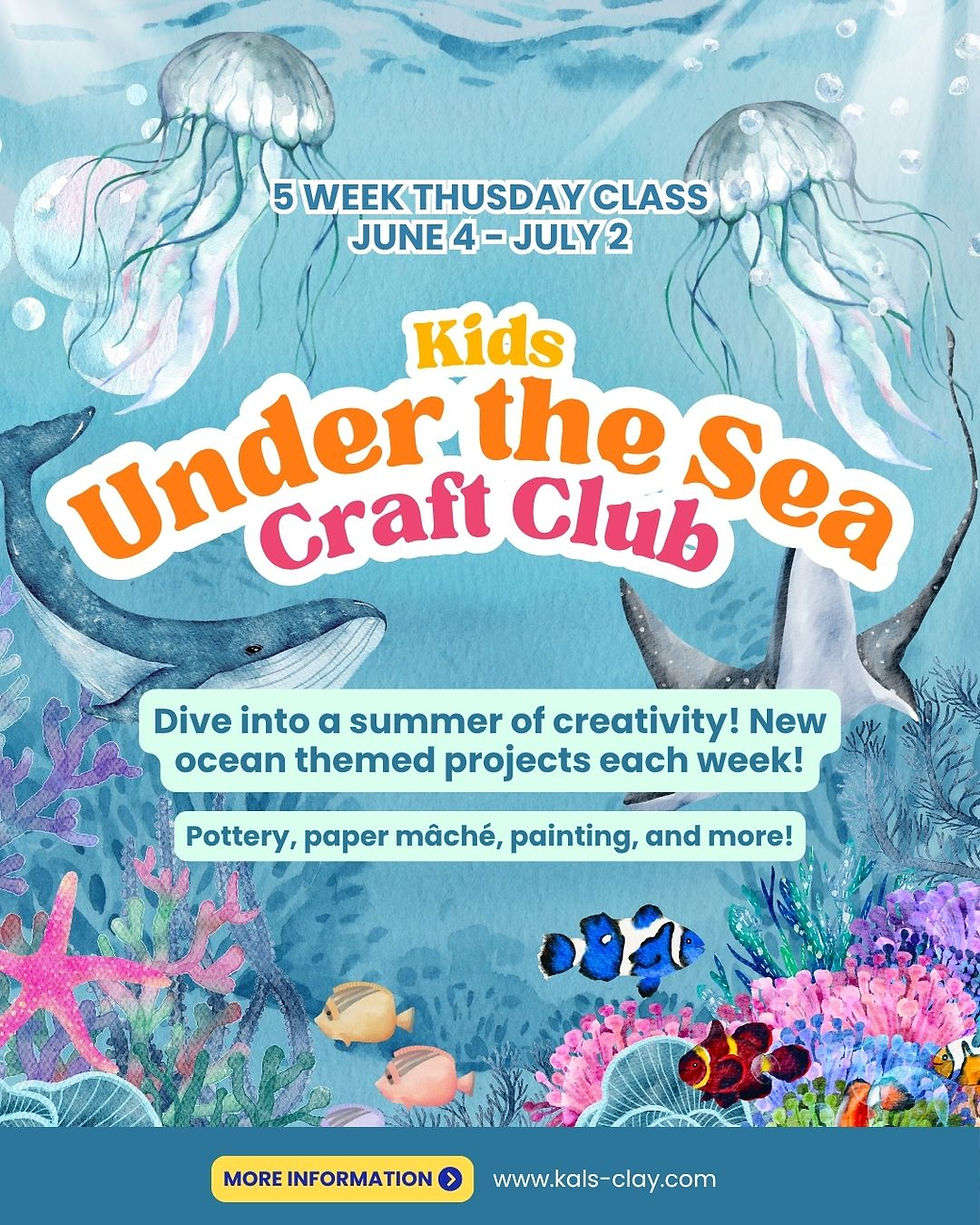 Under the Sea Summer Craft Club | Ages 7-12 | 5 Weeks