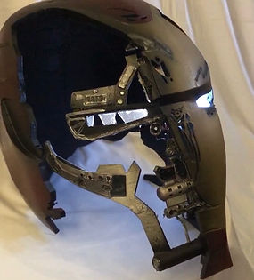 Ironman damaged helmet