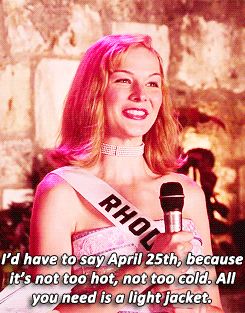 Miss Rhode Island from the movie "Miss Congeniality" answers the question, "What is the perfect date?".
