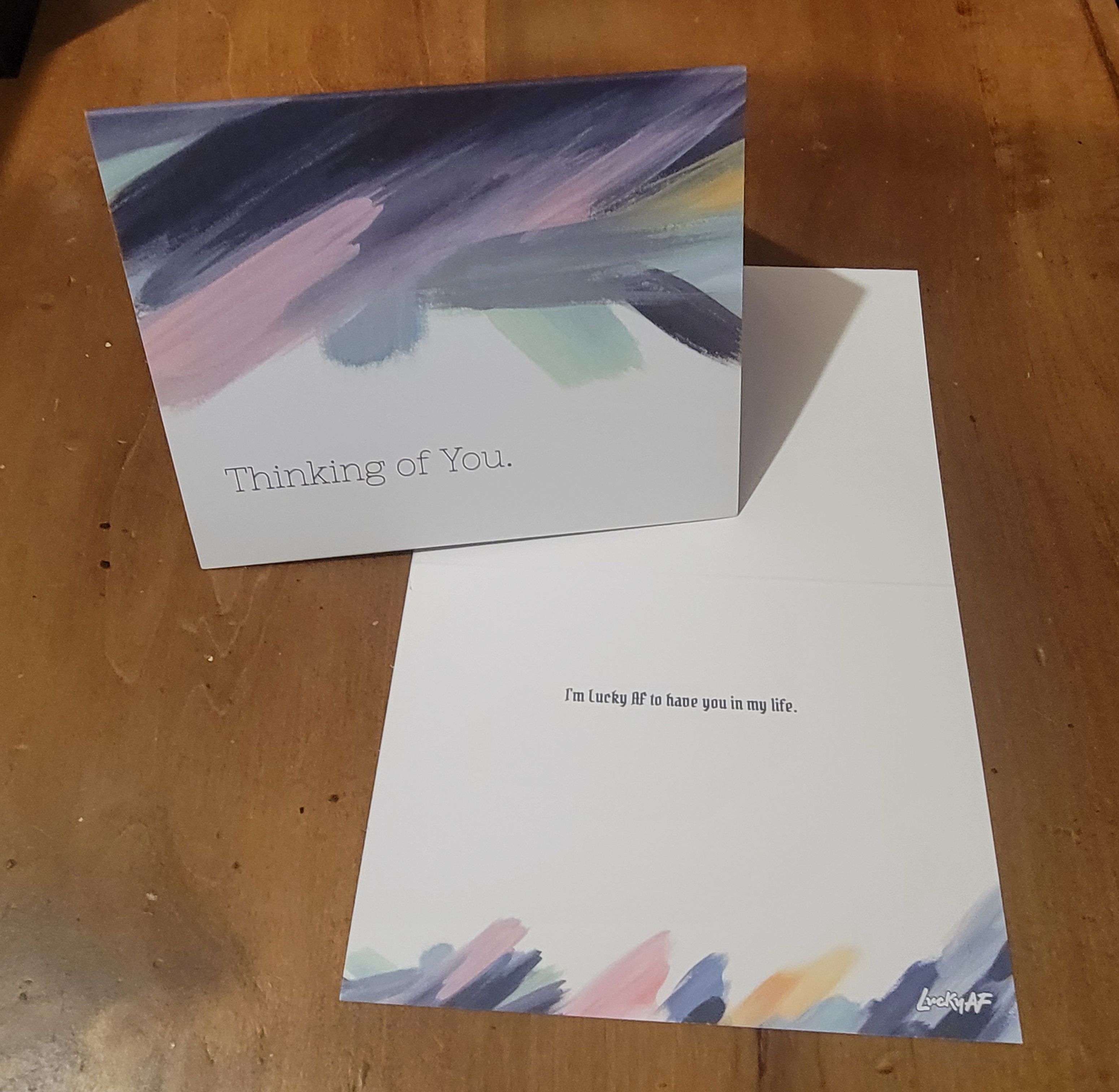 Lucky AF Thank You Card with Envelope