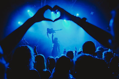 Levendige concertfotografie in Utrecht die de energie en opwinding van livemuziekoptredens vastlegt.