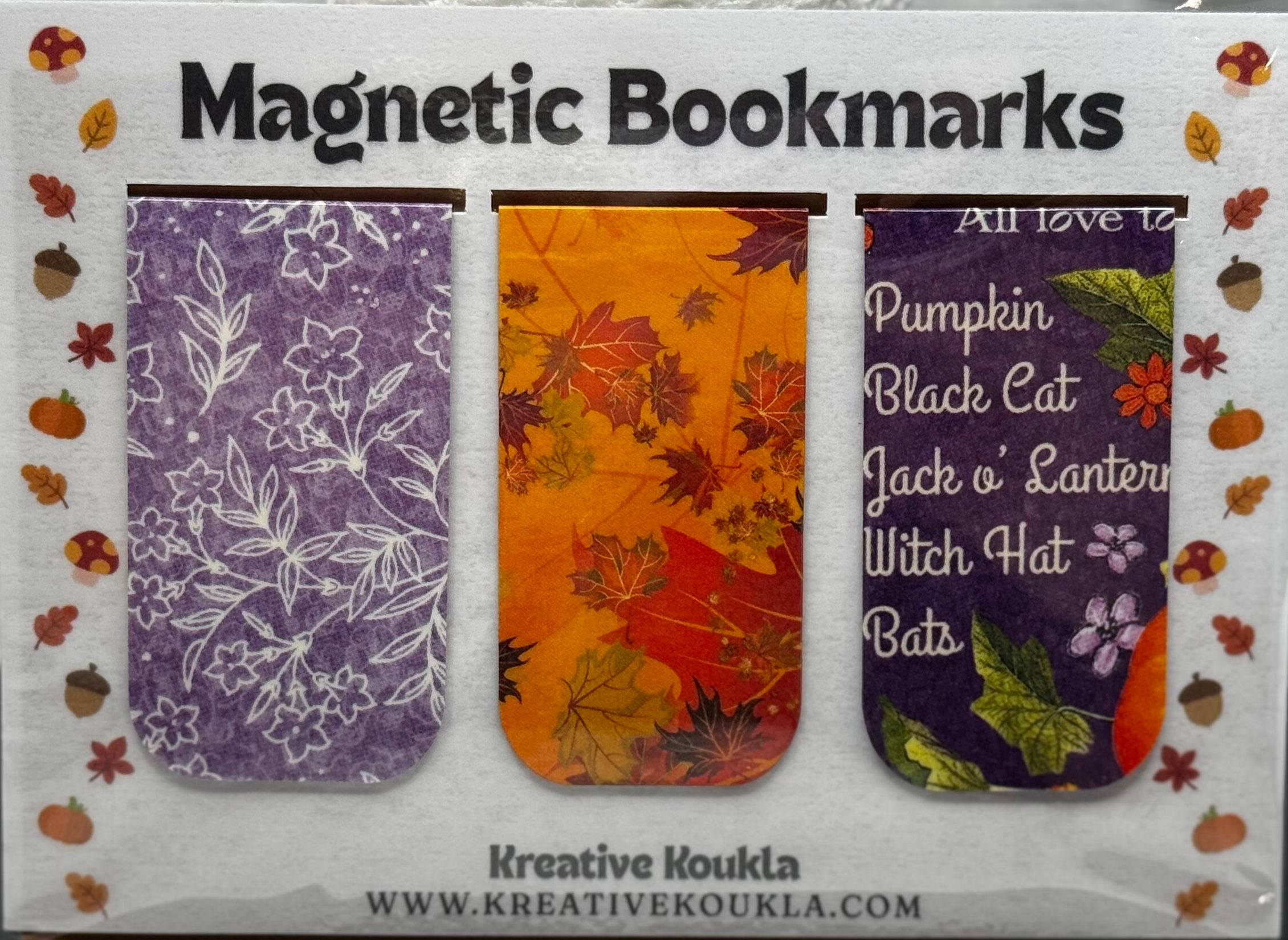 October Harvest Magnetic Bookmark