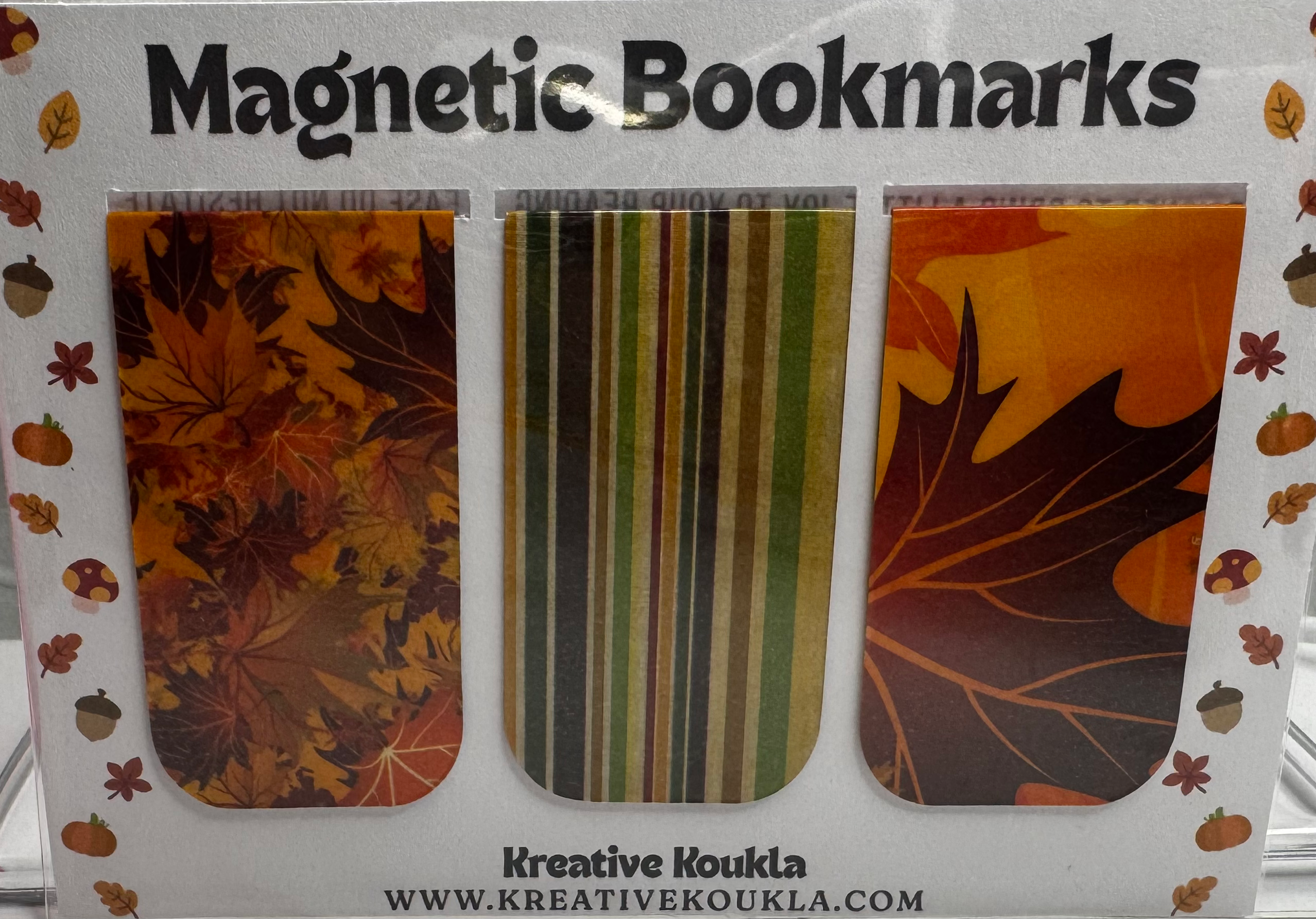 Cozy Harvest Magnetic Bookmarks