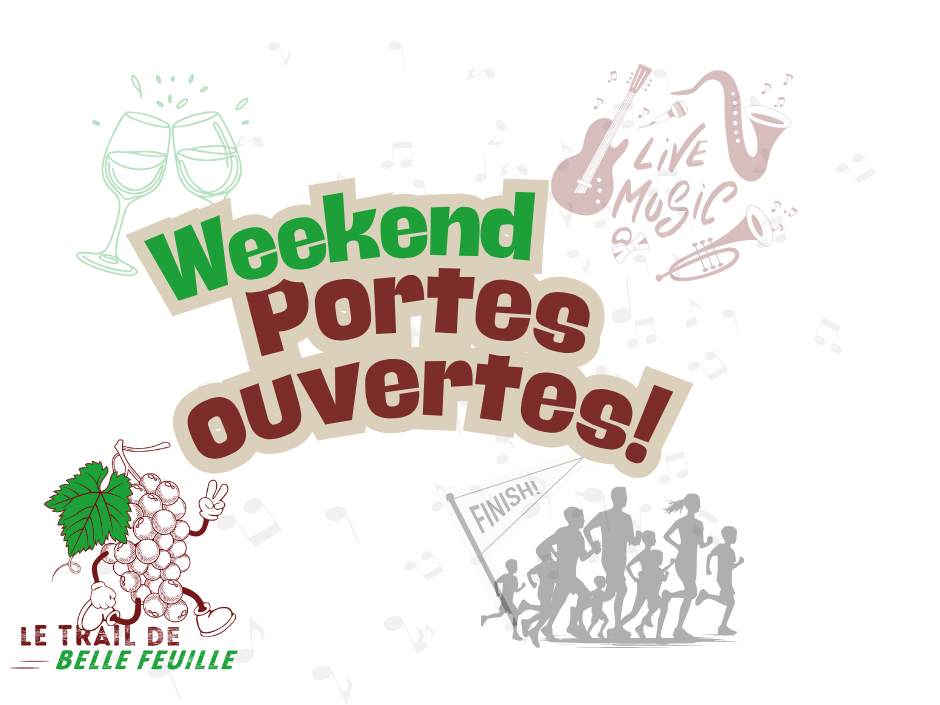 🌿 Week-end Portes Ouvertes au Domaine de Belle Feuille : Dégustation, Trail et Concerts ! 🍷🎶