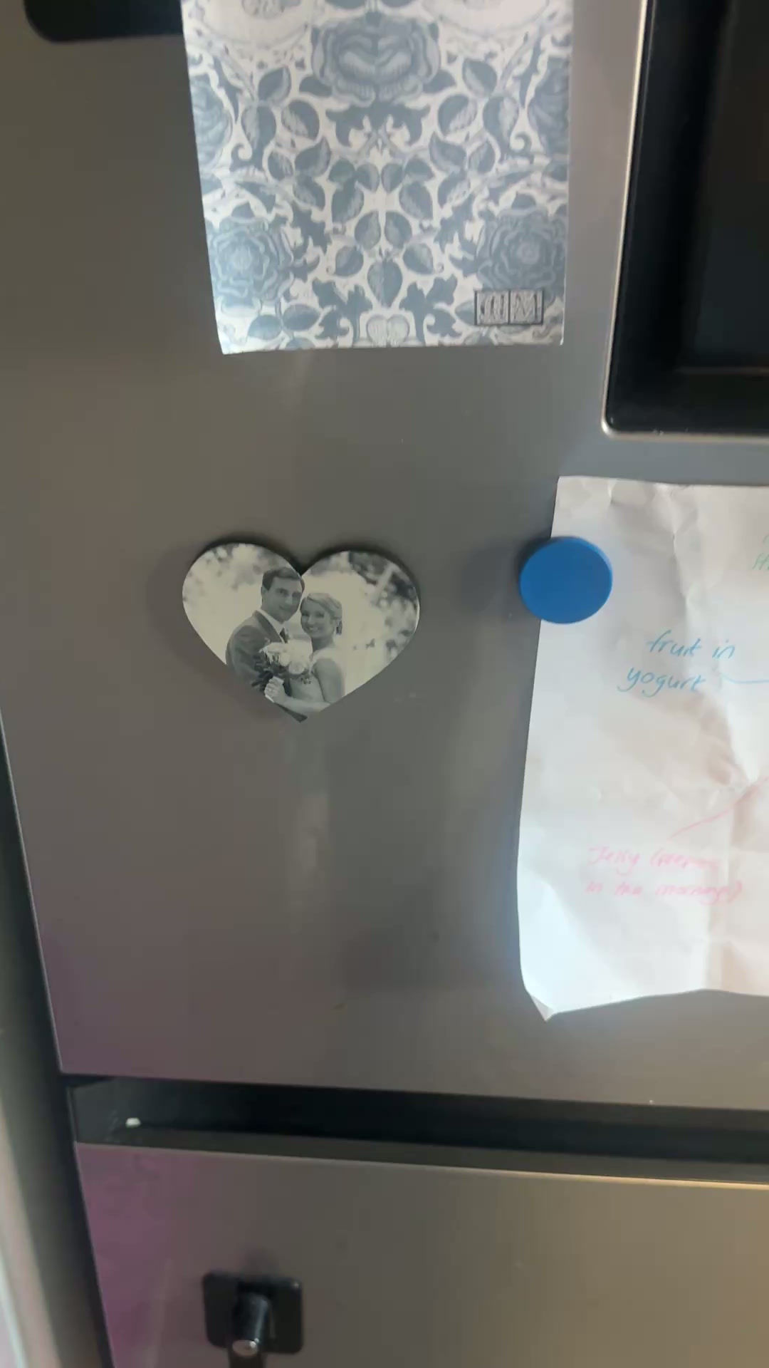 Personalised Laser Engraved Heart Acrylic Photo Fridge Magnet