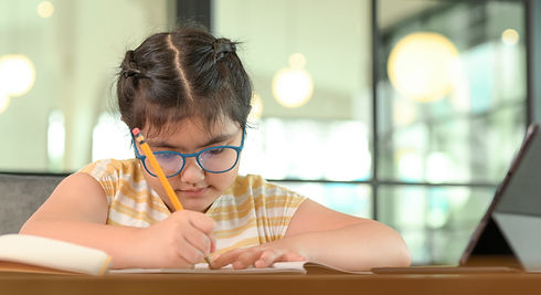 Young Girl With Wearing Glasses