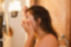 Women Inserting Contact Lenses