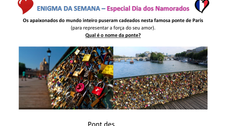 Enigma da semana - Especial dia dos Namorados