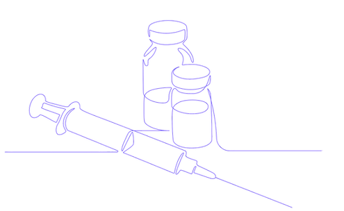 Vaccine vial icon