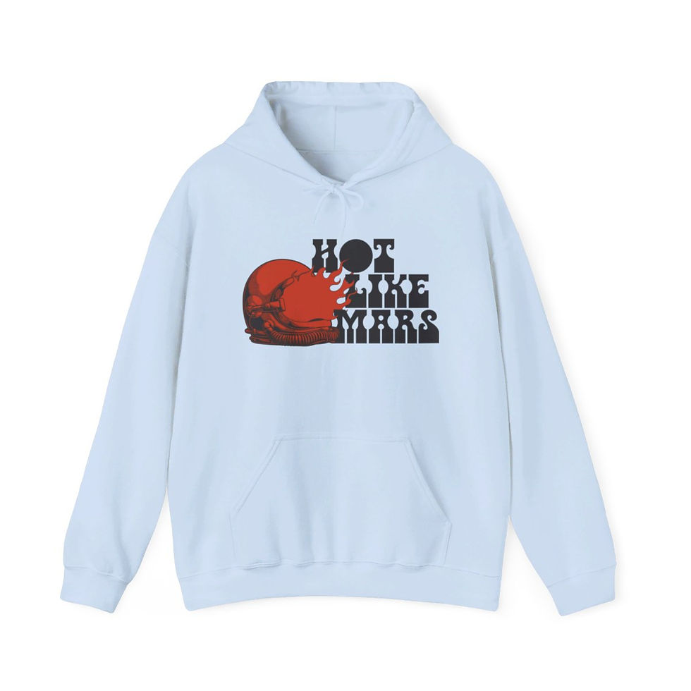 Thumbnail: Helmet Logo Unisex Heavy Blend™ Hooded Sweatshirt, Long Red Helmet