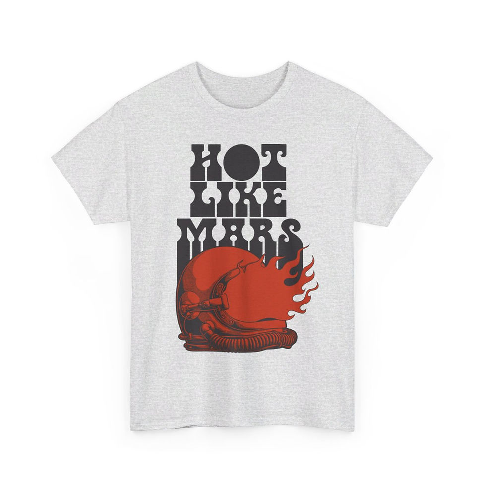 Thumbnail: Helmet Logo Unisex Heavy Cotton Tee, Tall Red Helmet