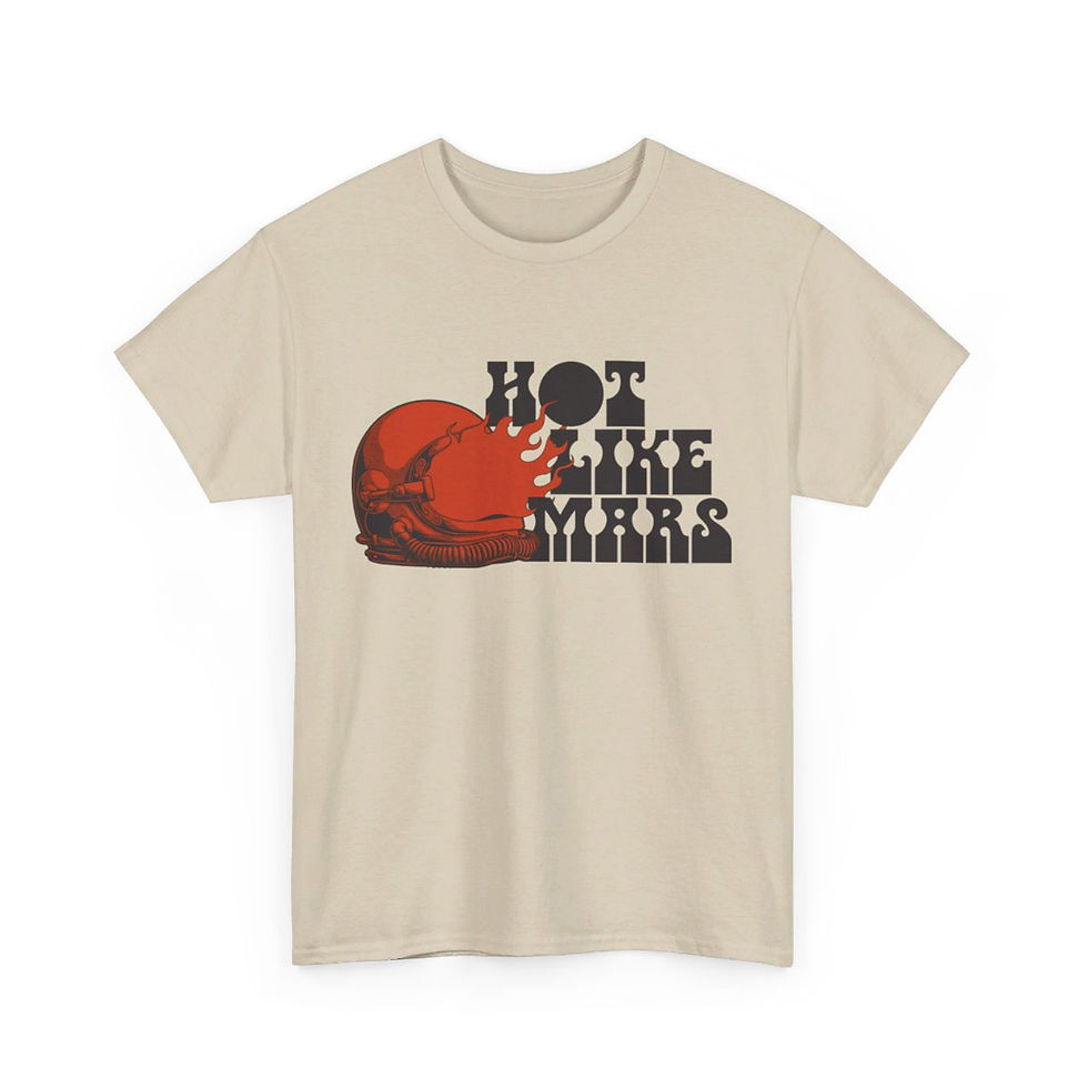Thumbnail: Helmet Logo Unisex Heavy Cotton Tee, Long Red Helmet