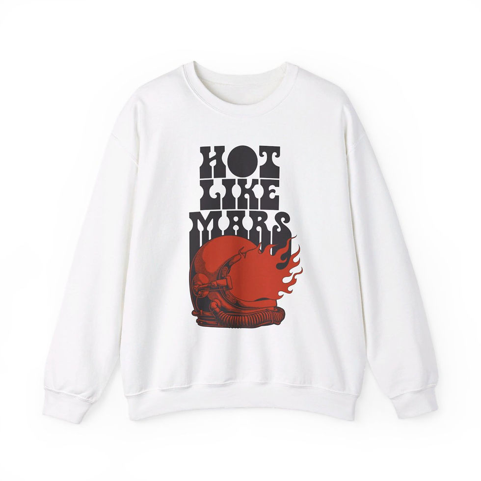 Thumbnail: Helmet Logo Unisex Heavy Blend™ Crewneck Sweatshirt, Tall Red Helmet