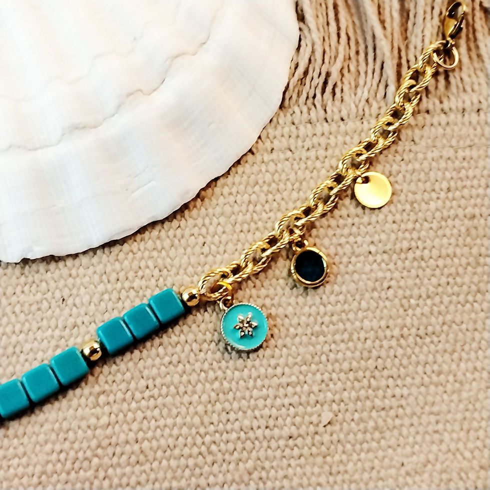 Miniature : Bracelet chaîne et breloques