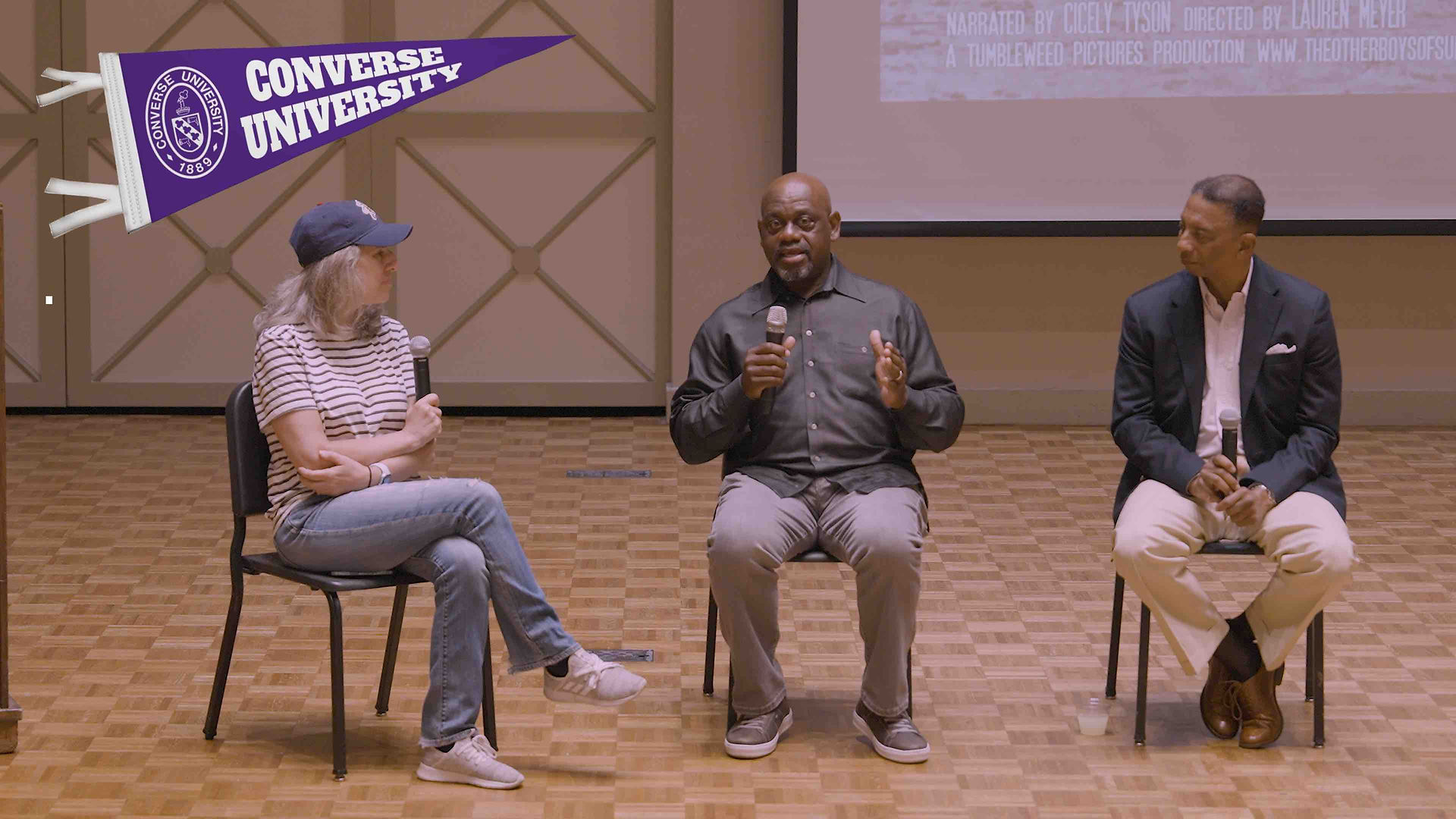 Panel Discussion - Film Director, Lauren Meyer, World Series Champion/MLB Alum - Marquis Grissom, MLB PlayBall Coordinator - Sam Foster