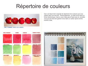Répertorier nos couleurs