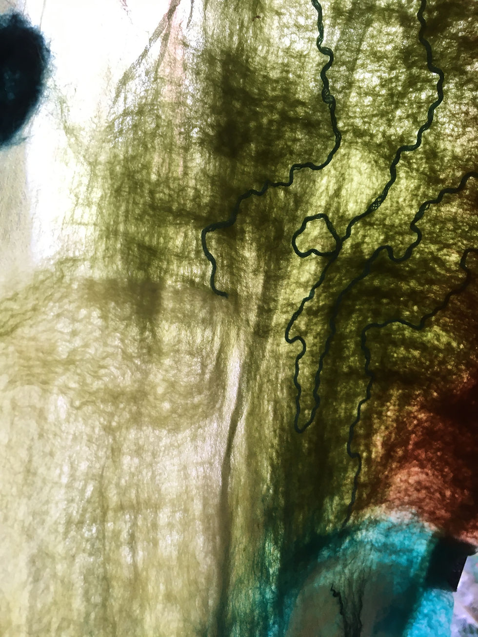 Thumbnail: Hand felted wool scarf