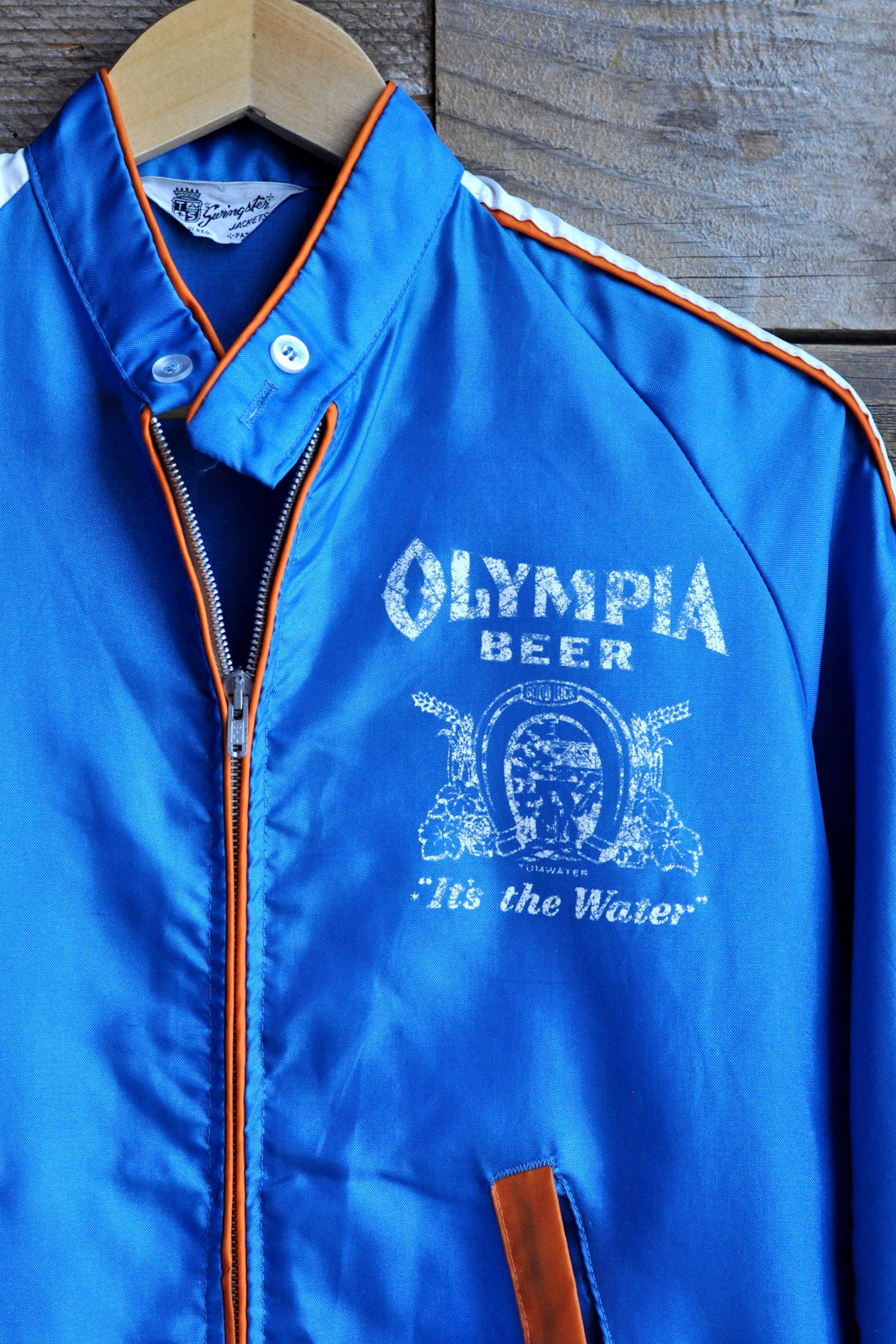 Vintage 60s Olympia Beer Swingster Jacket |  M