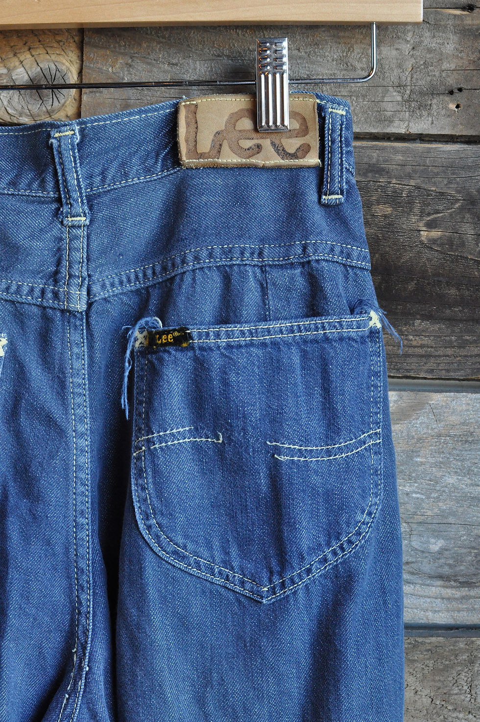 melt the lady fleeting check ながく denim pants