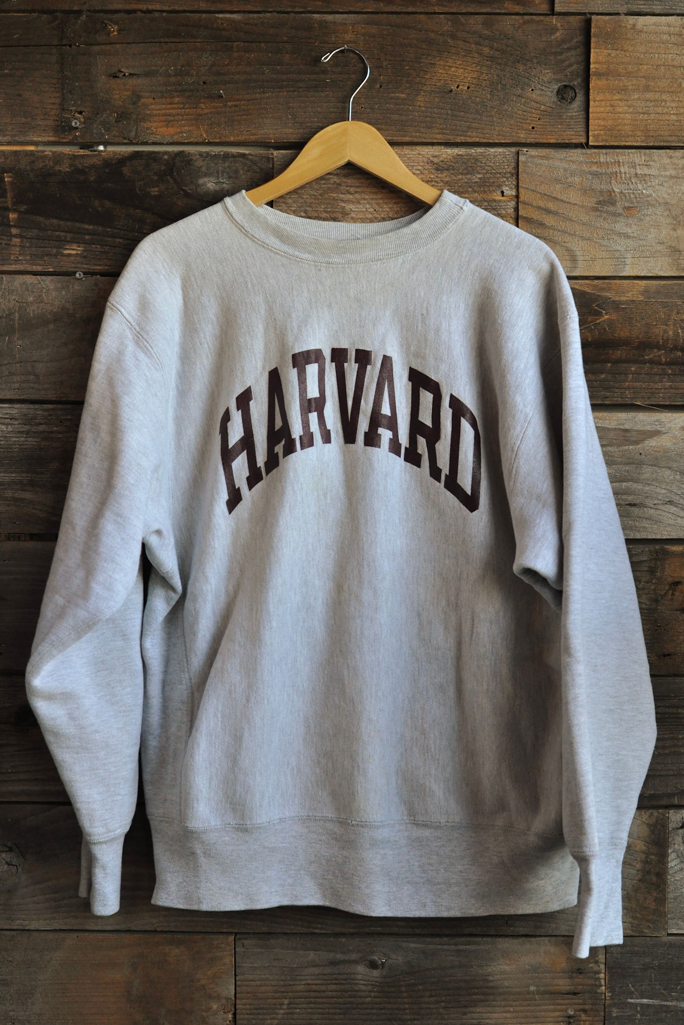 Front View- burgundy Harvard lettering
