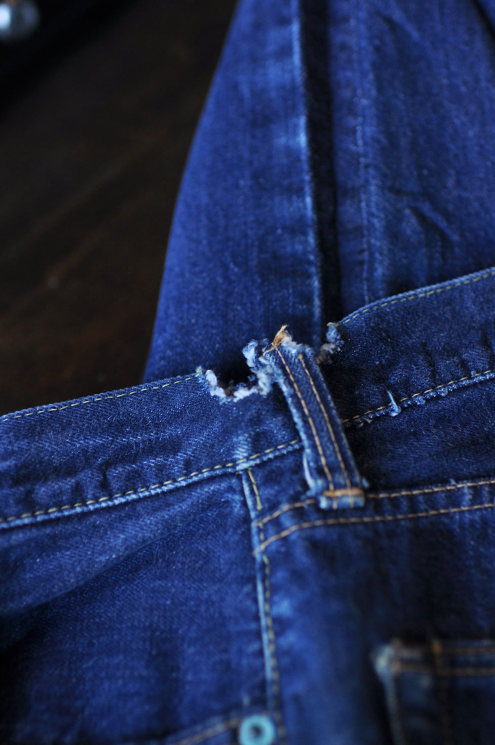 Thumbnail: 50s Vintage Patched 1950s Hidden Rivet 503 b xx Redline Levi’s  Jeans | 26