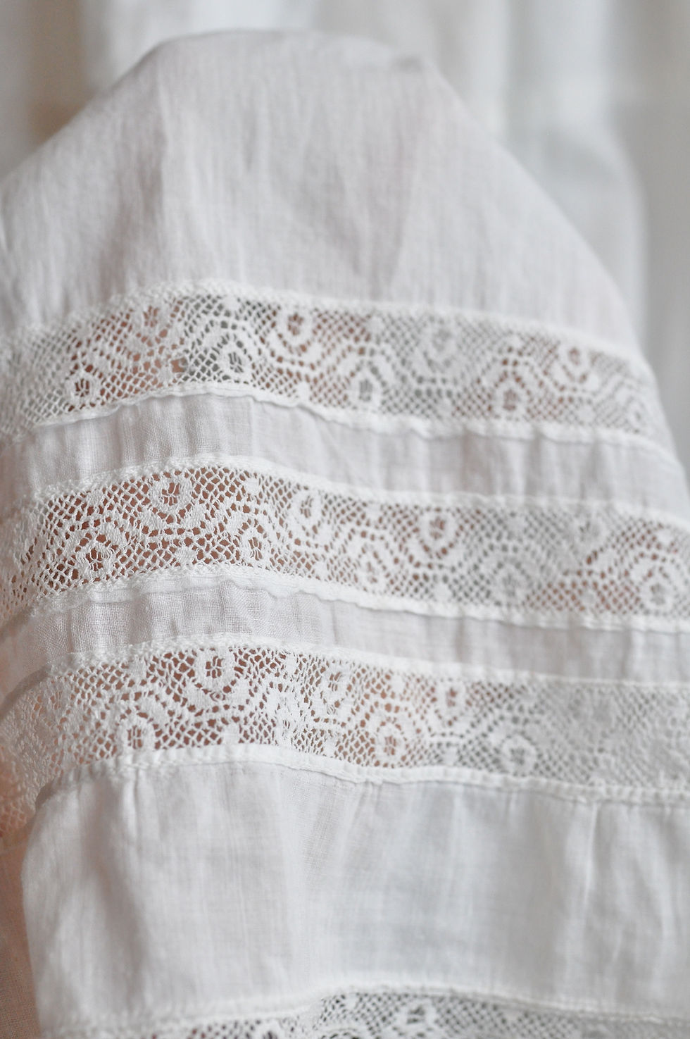 Thumbnail: Antique Edwardian Sheer Cotton Skirt | 28” Waist 