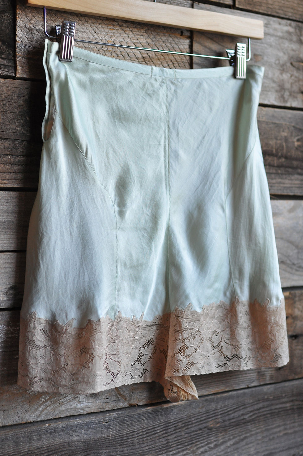 Thumbnail: Vintage 30s Mint Green Satin Tap Shorts