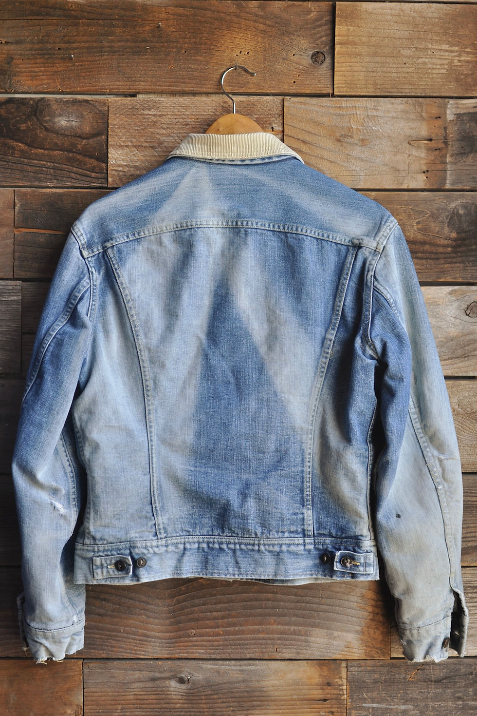 Thumbnail: Vintage Distressed 60s Sun Faded Lee 101 LJ Storm Rider Denim Jacket | M-L