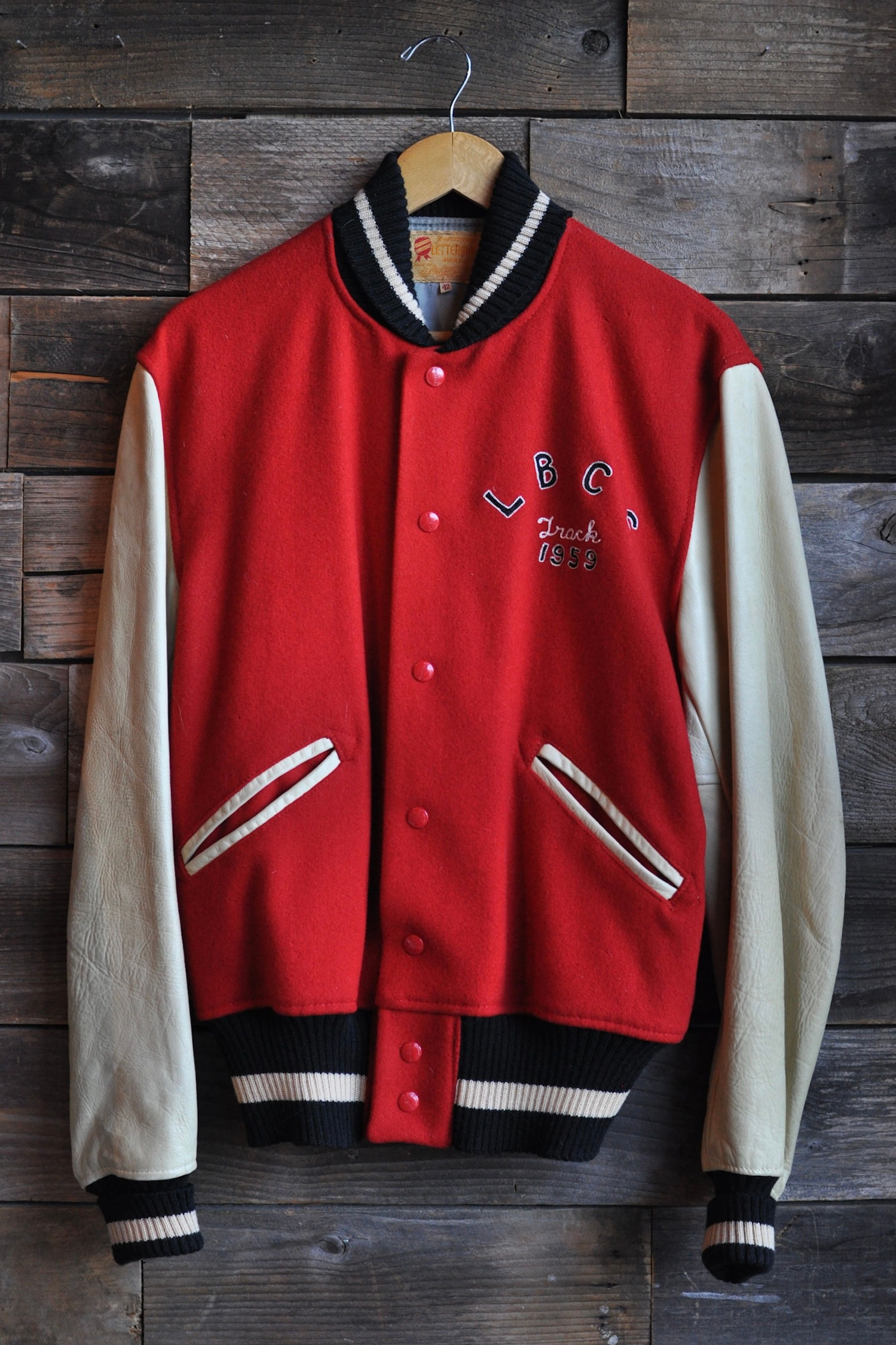 Vintage 50s Long Beach City College Varsity Jacket