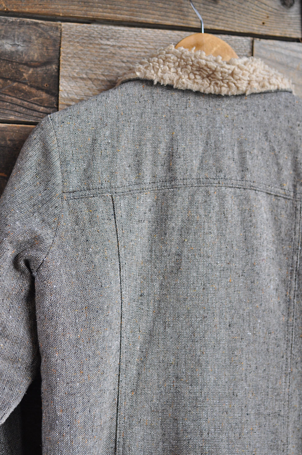 Thumbnail: Rare Vintage 70s Levis Brown Tweed Sherpa Jacket | Femme M