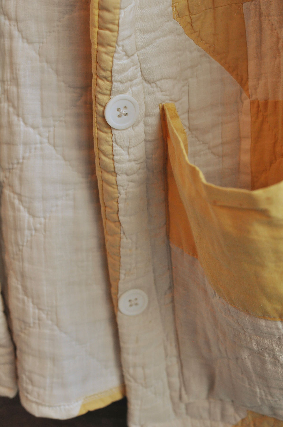 Thumbnail: Handmade 30s Quilt Coat pocket