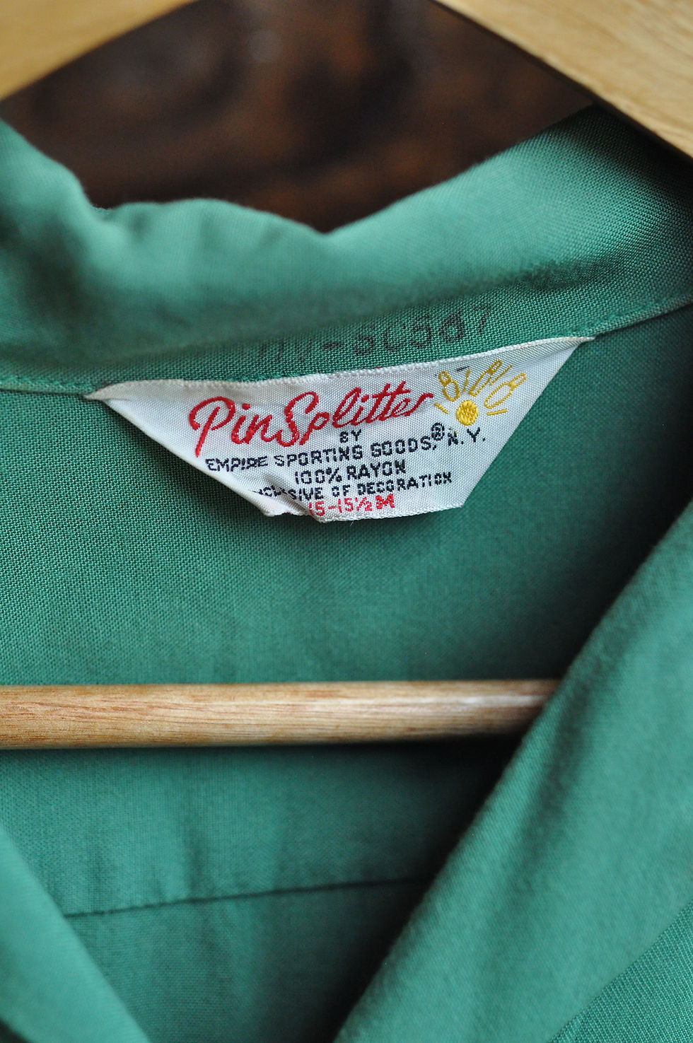 Thumbnail: Vintage 50s Embroidered Green Rayon Bowling Shirt | L