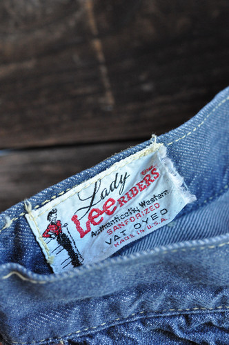 Vintage 60s Vat Dyed Lady Lee Riders Jeans | 00/0 | RANSACK