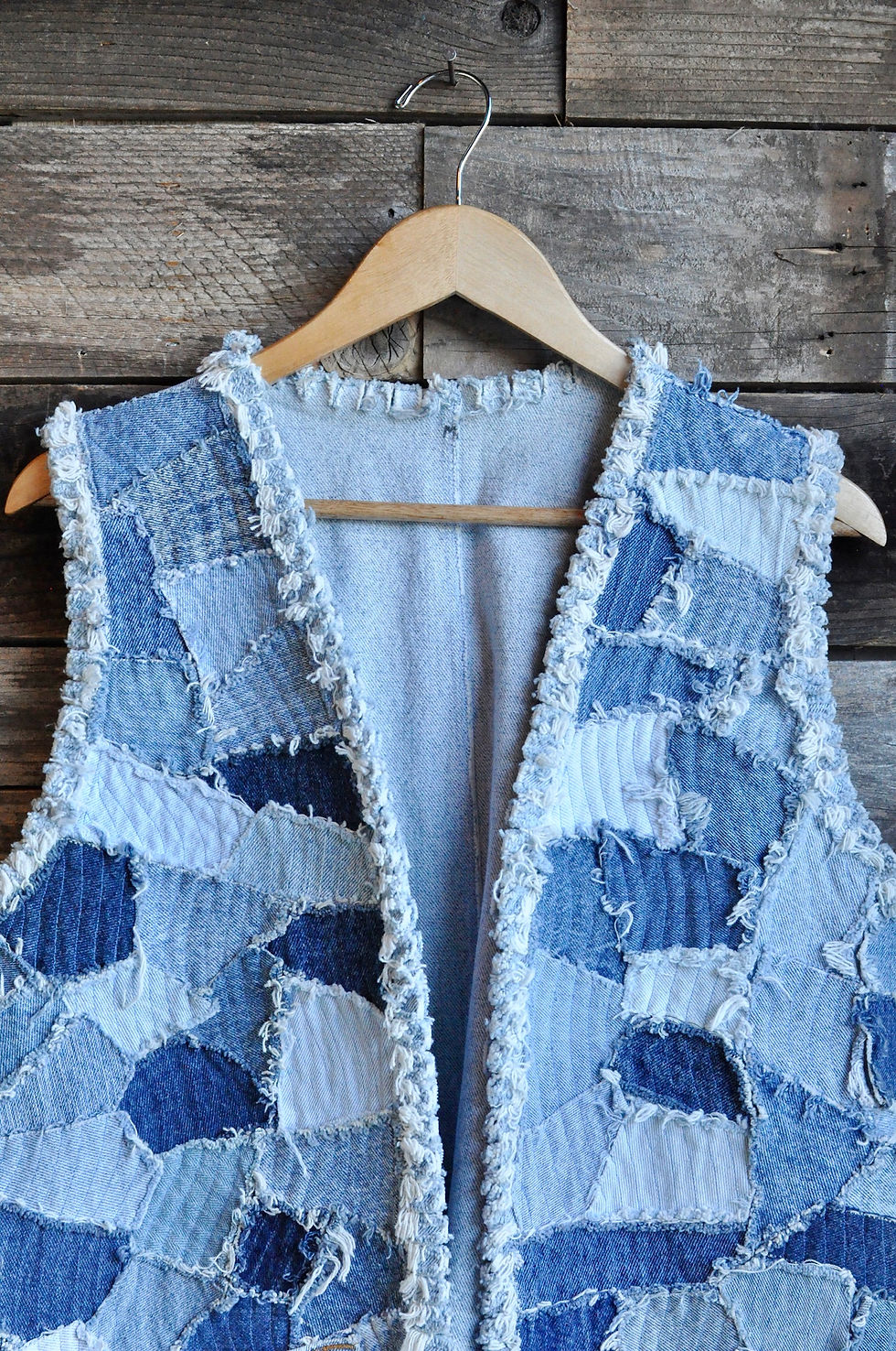 Thumbnail: Vintage OOAK Levi's patchwork vest