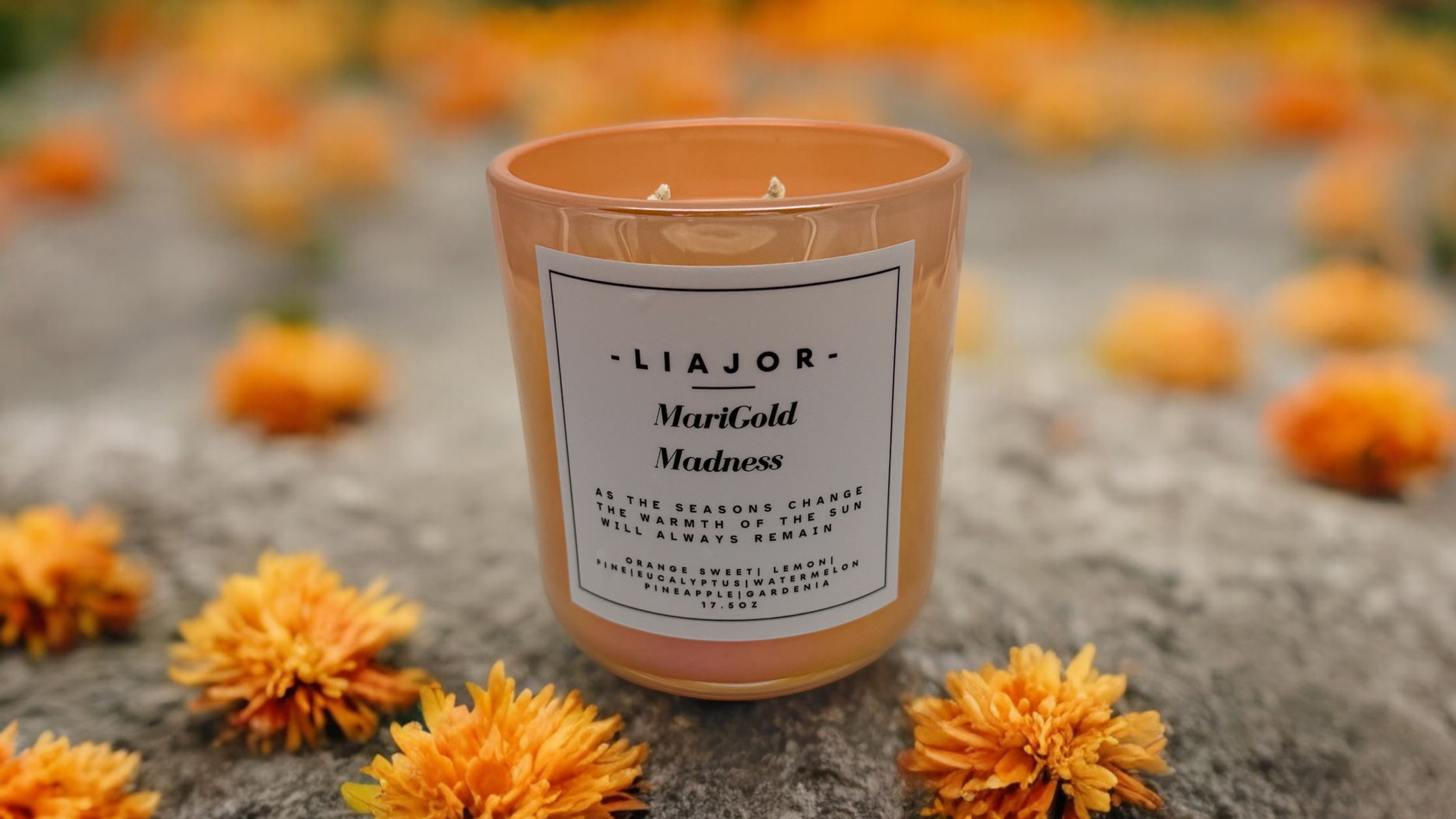 Marigold Madness Candle