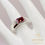 Thumbnail: 925 Silver 1ct Ruby Sovereign Ring