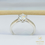 Thumbnail: Bridal Contour Moissanite Diamond Engagement Band - 1ct