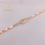Thumbnail: 18k Rose Gold Zirconia Link  Bracelet