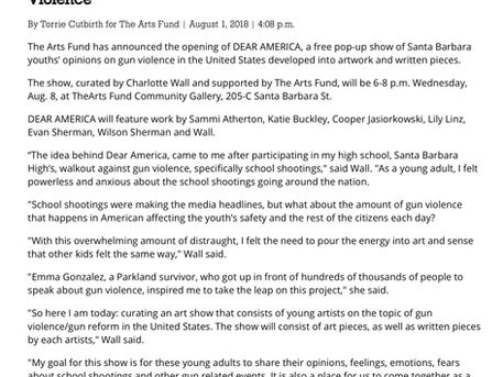 Student-Led Activism Pop-Up at The Arts Fund, Noozhawk 2018