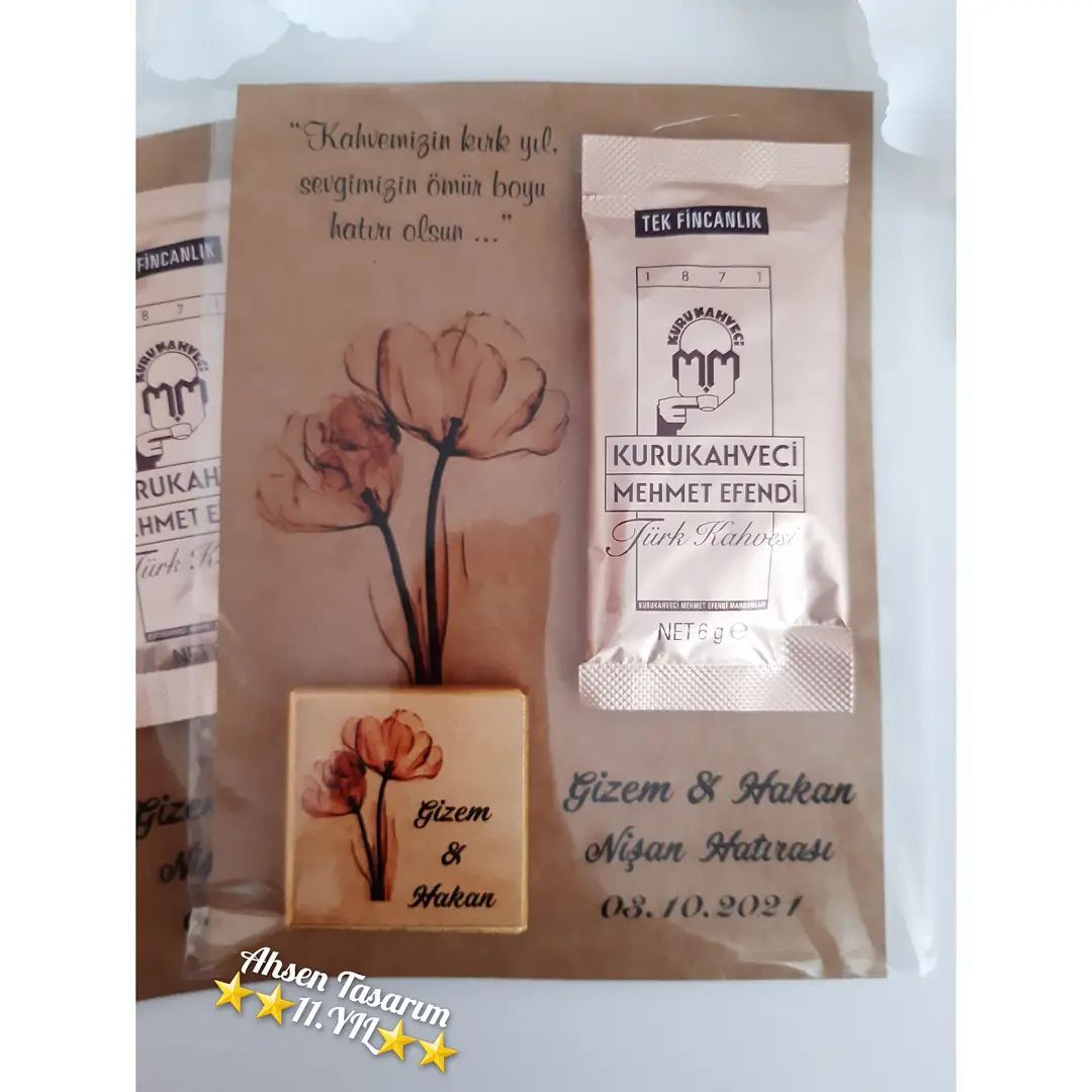 Çikolata Kahve Paketi  Nişan Hediyesi