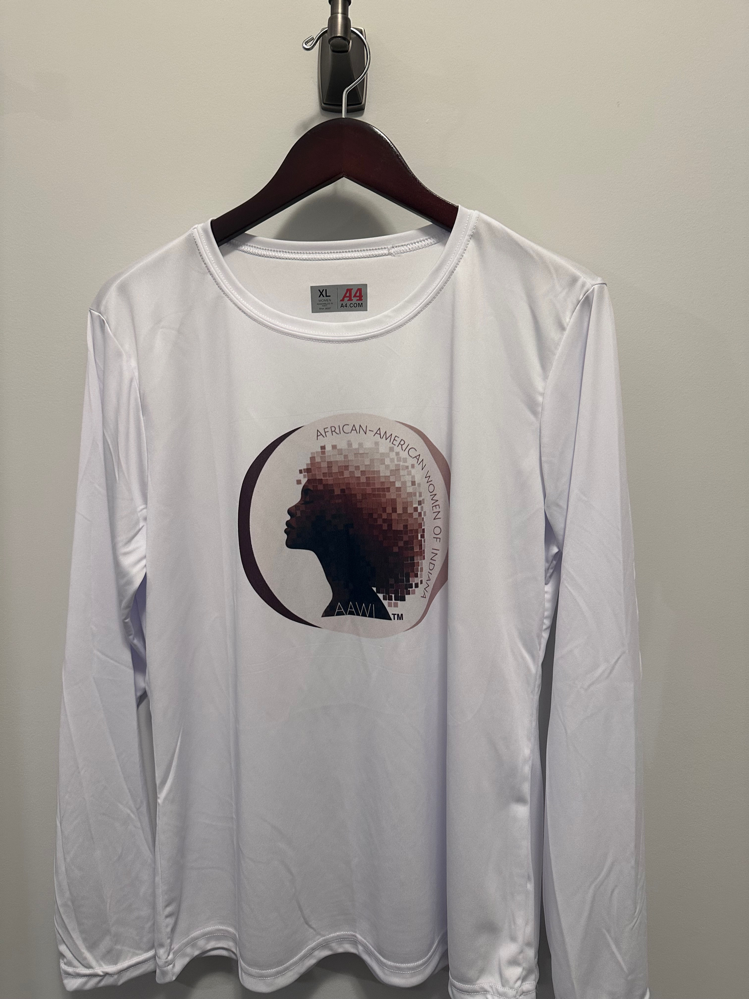 AAWI 4 XL Logo Long Sleeve T-Shirt--(1) in Stock