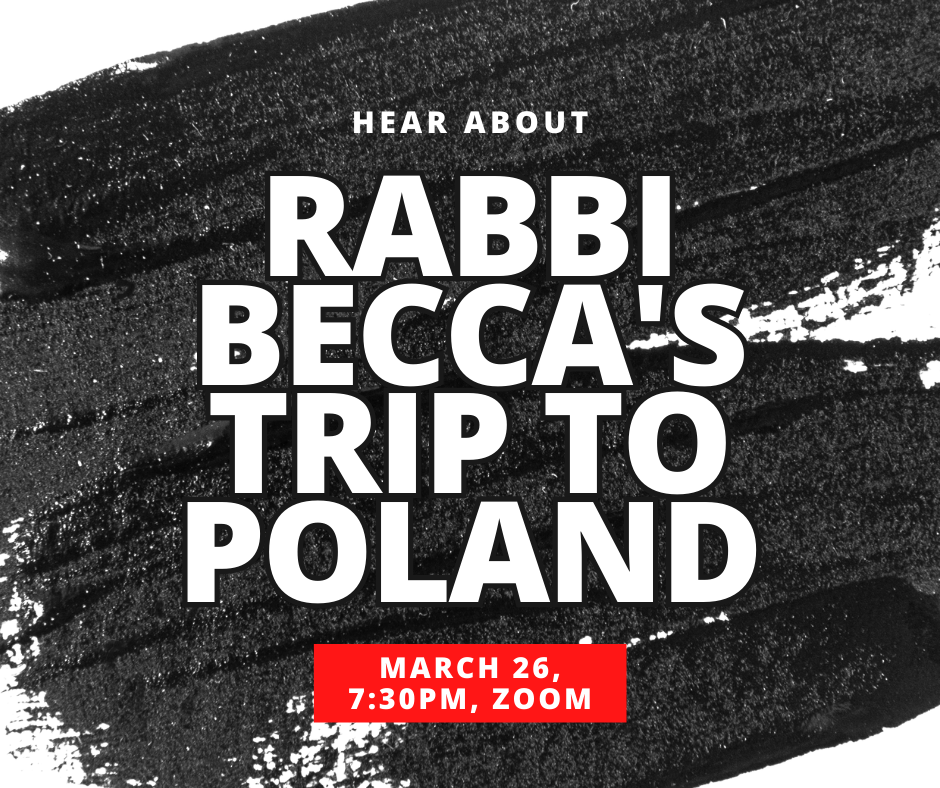 Rabbi Becca's Trip to Poland